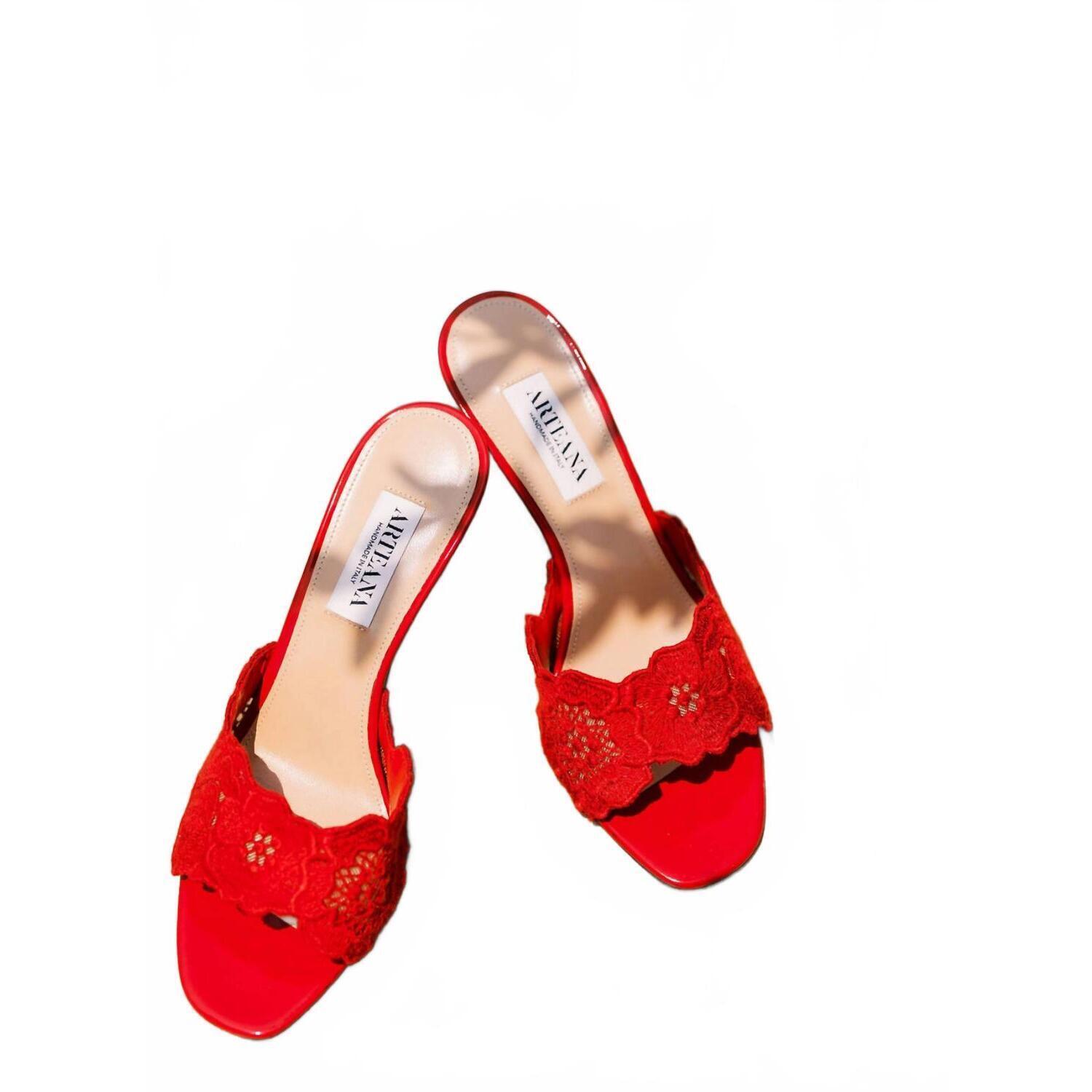 New Arteana Women's Rouge Como 75 Heel In Red